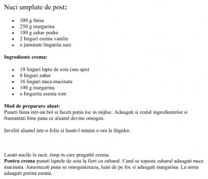 Nuci umplute de post