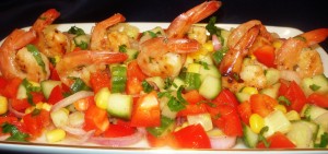 salata de porumb cu creveti
