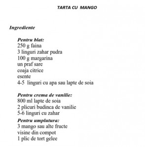 tarta cu mango