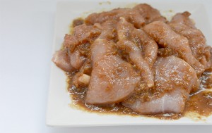 Porc marinat cu pasta de soia fermentata