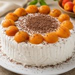Tort de inghetata cu nuci si caise