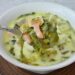 Ciorba de salata cu afumatura si lapte