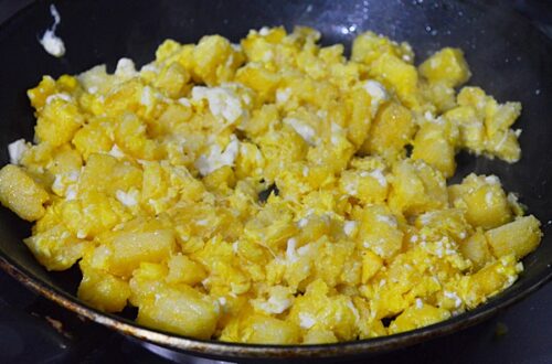 puricei de mamaliga in tigaie