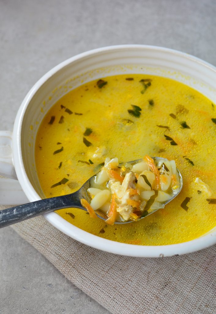Ciorba a la grec cu orzo