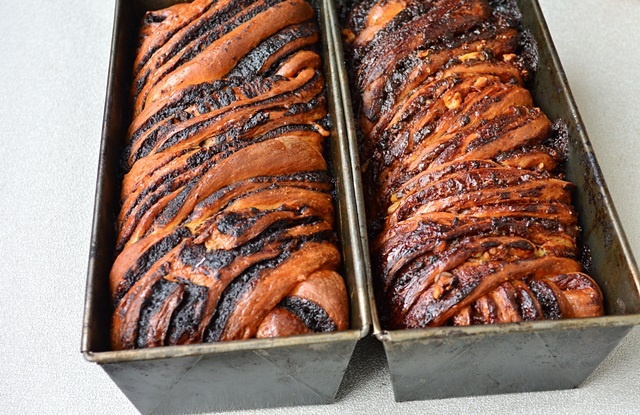 Cozonac Babka cu Nutella si nuci