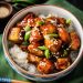 Tofu cu Pui in Sos Teriyaki