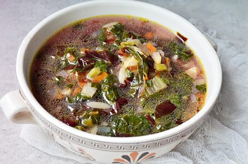 ciorba de stevie, loboda si legume
