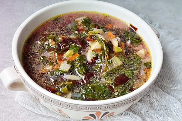 ciorba de stevie, loboda si legume