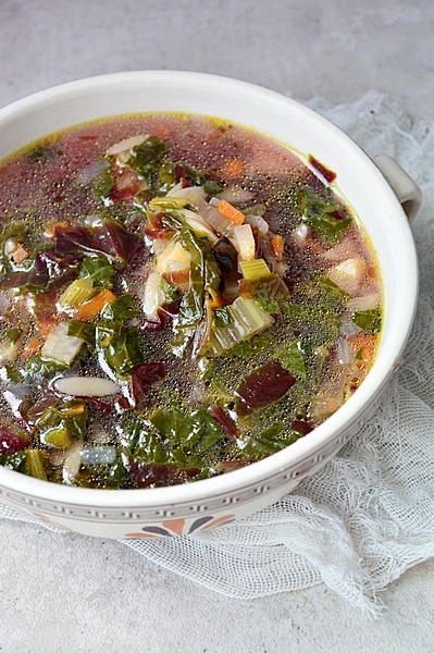 ciorba de stevie, loboda si legume