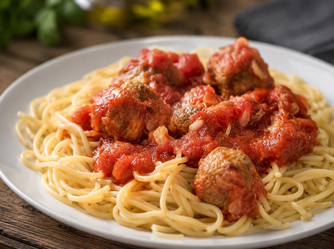 spaghete cu chiftele