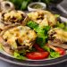 ciuperci umplute cu legume la airfryer
