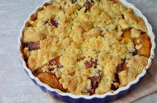 cobbler cu piersici